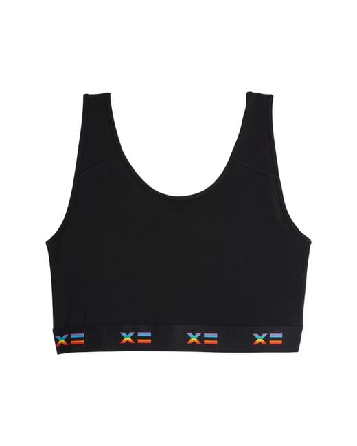TOMBOYX Black Compression Plus Crop Top