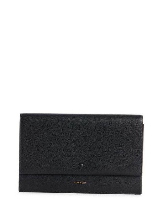 Givenchy Black Day Leather Flap Pouch