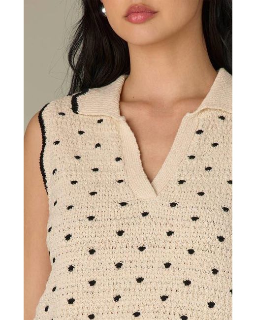 Wit & Wisdom Natural Dot Sweater Tank