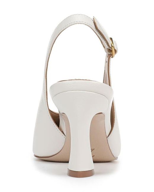 27 EDIT Naturalizer White Elaine Slingback Pointed Toe Pump