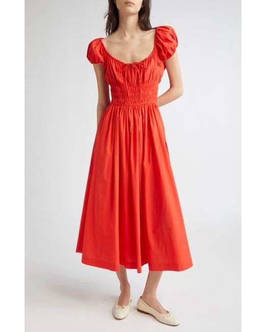 Doen Women's Red Quinn Organic Cotton Poplin Maxi Dress - www.disolcolor.com Doen Women's Red Quinn Organic Cotton Poplin Maxi Dress - www.disolcolor.com
