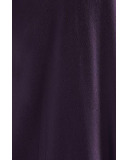 Altuzarra Purple Evinka Long Sleeve Silk Satin Dress
