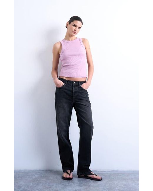 TOPSHOP Rib Racerback Tank in Purple | Lyst