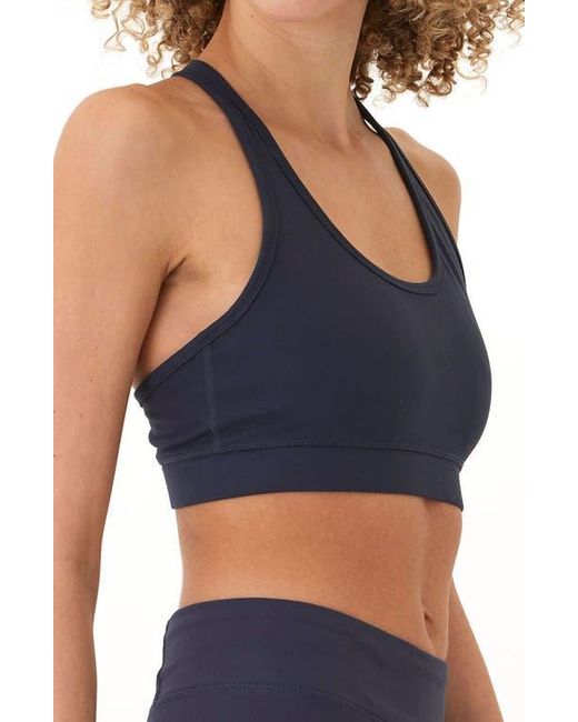 Threads For Thought Blue Malana T-Back Sports Bra