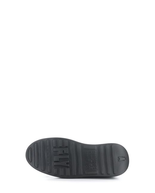 Fly London Black Delf Platform Wedge Sneaker