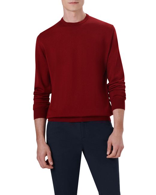 Bugatchi Merino Wool Crewneck Sweater 