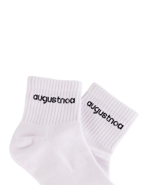 augustnoa White Best Ankle Socks 3 Set