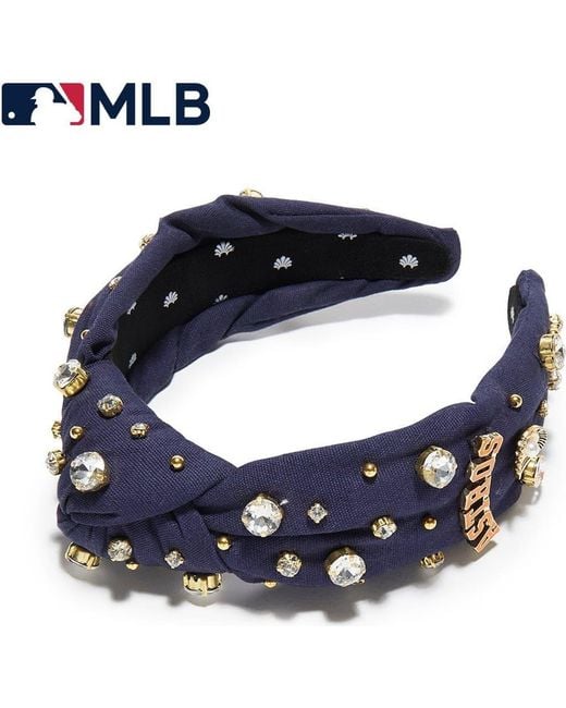 Lele Sadoughi Blue Mlb Houston Astros Embellished Headband