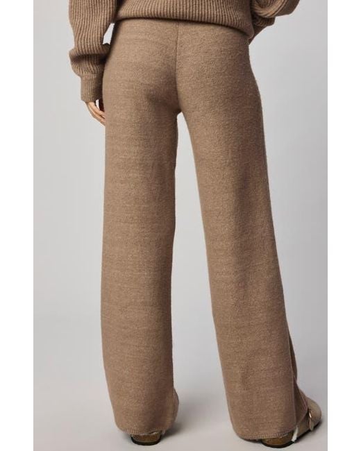 Splendid Brown Stassi Rib Side Sweater Pants