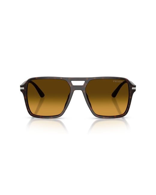 Prada Multicolor 55Mm Gradient Pilot Sunglasses for men