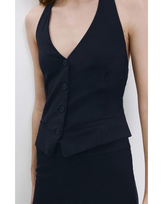 Mango Blue Halter Vest