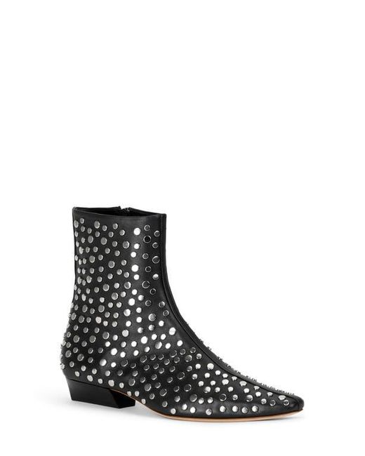 Staud Black Wally Flat Ankle Boot
