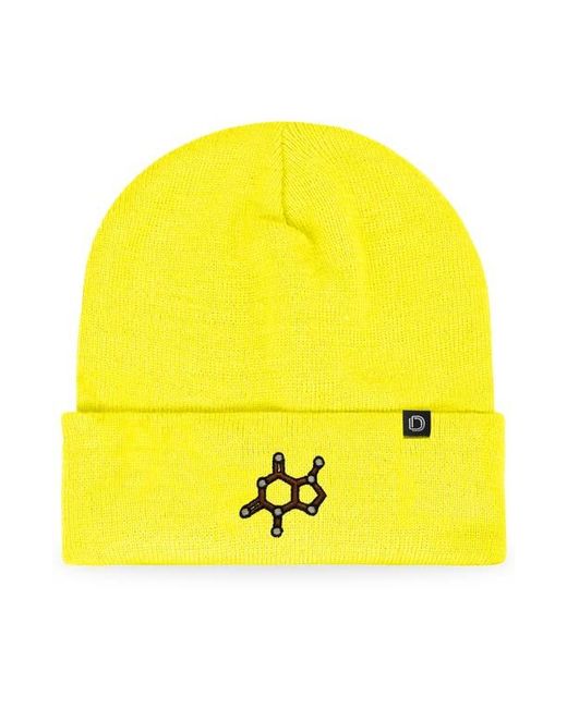 Alix Yellow Molecule Beanie for men