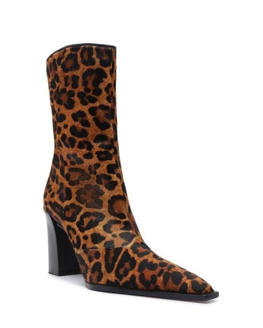 SCHUTZ SHOES Brown Raffaela Pointed Toe Bootie