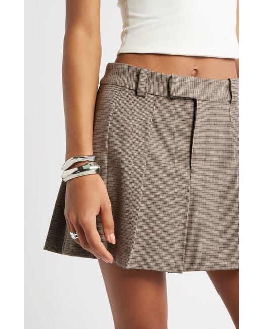 Open Edit Multicolor Pleated Miniskirt
