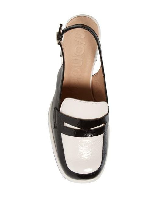 Wonders Multicolor Amelia Block Heel Leather Pump