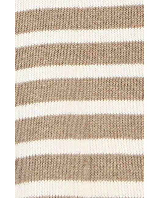 Barbour Natural Rosie Stripe Cotton & Cashmere Sweater