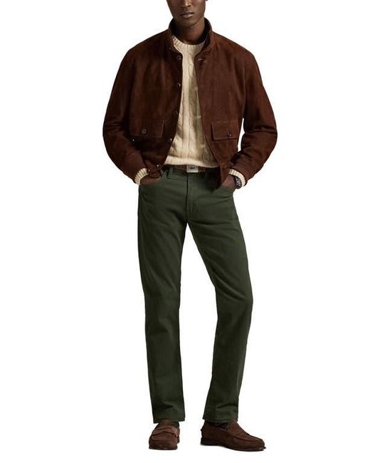 Polo Ralph Lauren Green Sullivan Slim Fit Cotton Stretch Twill 5-Pocket Pants for men