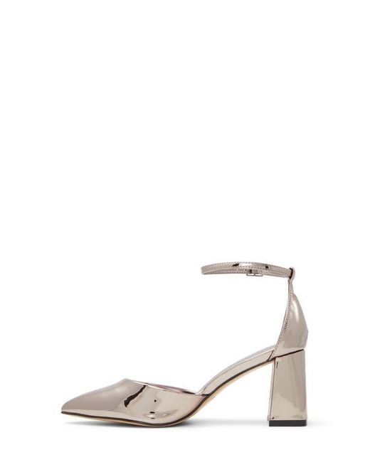 ALDO White Jan Ankle Strap Pointed Toe Pump