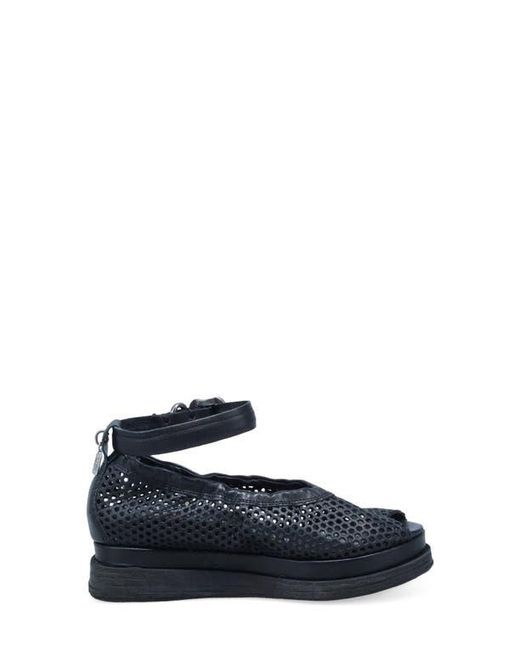 A.s.98 Blue Lander Ankle Strap Sandal