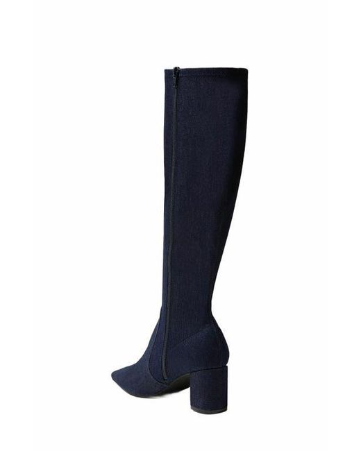 WeWoreWhat Blue Knee High Glove Boot