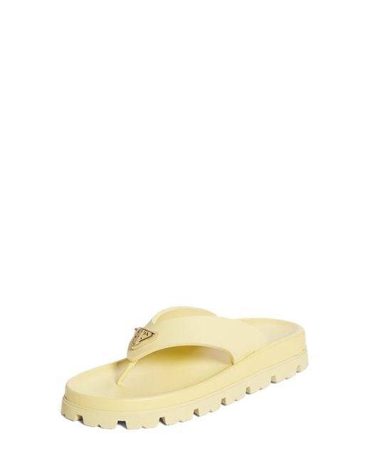 Prada Multicolor Lug Sole Flip Flop