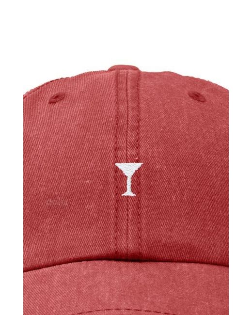 Alix Red Lil Martini Dad Cap