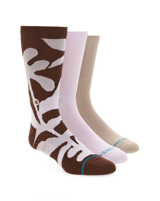 Stance White Hotsun Assorted 3-Pack Crew Socks for men
