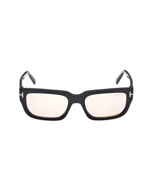 Tom Ford Multicolor Ezra 54Mm Rectangular Sunglasses