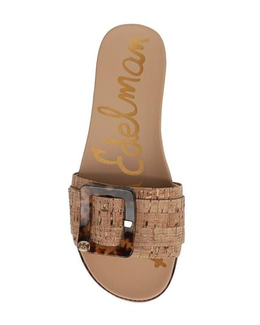 Sam Edelman Brown Ariane Platform Slide Sandal