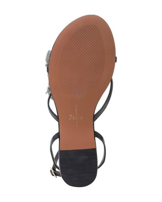 Linea Paolo Metallic Lucia Ankle Strap Sandal