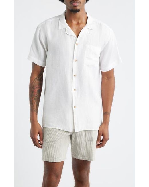 Boardies White Solid Camp Shirt for men