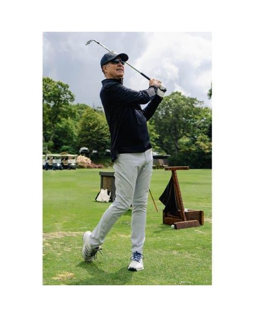 BloqUV Blue Mock Zip Top for men
