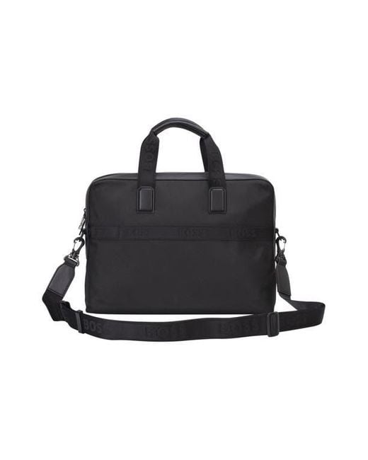 HUGO Black Ray Document Case for men