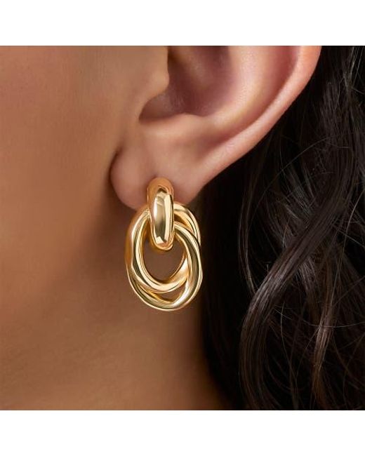 Jessica Simpson Metallic Mixed Shape Earring Set