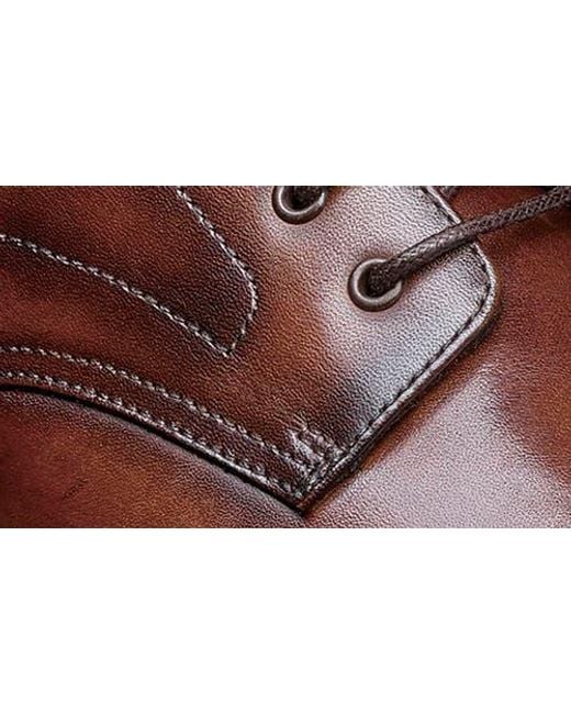 Stacy Adams Brown Henry Cap Toe Boot for men