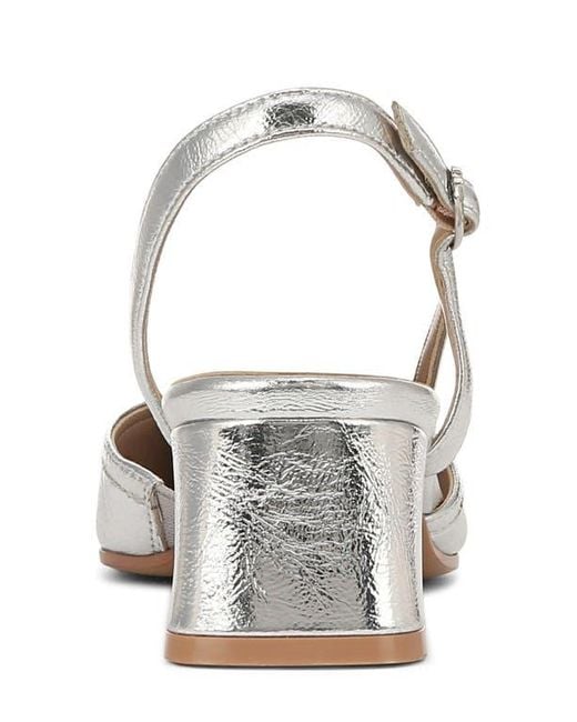 Naturalizer White Mila Pointed Toe Slingback Pump