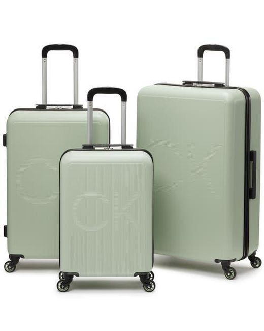 Calvin Klein Green Vision 3 Piece Luggage Set