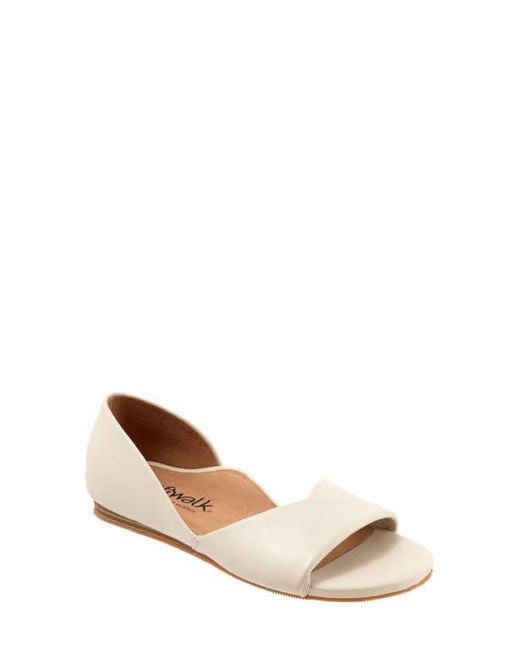 Softwalk® Natural Cypress Open Toe Flat