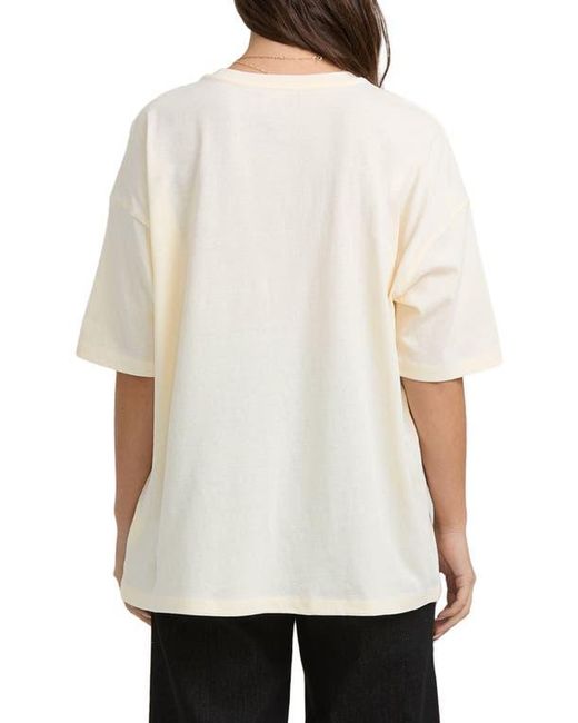 Billabong Natural The Sun Rises Oversize Cotton Graphic T-Shirt