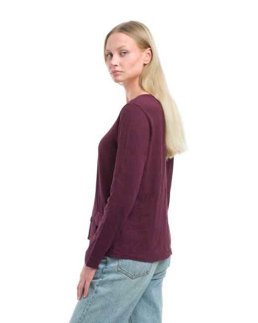 Wilt Multicolor U-Neck Button Placket Tee