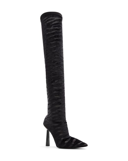ALDO Vittoria Over The Knee Pointed Toe Boot in Black | Lyst
