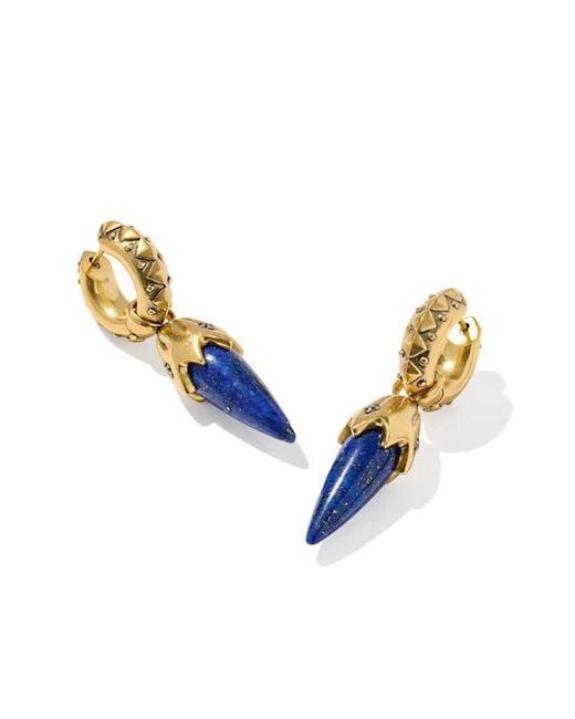 Kendra Scott Blue Catherine Huggie Hoop Earrings