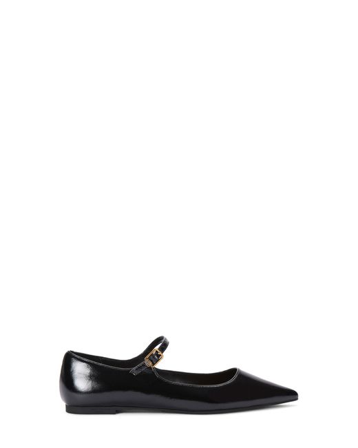 Kurt Geiger Regent Pointed Toe Mary Jane Flat in Black | Lyst