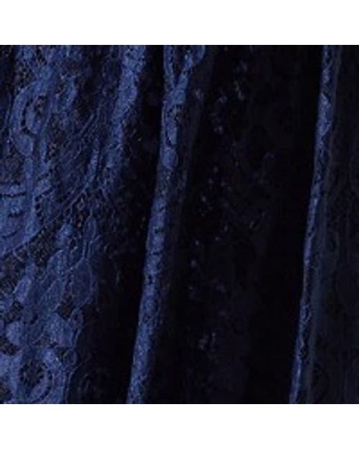 Coast Blue Lace Short Sleeve Midi Dress