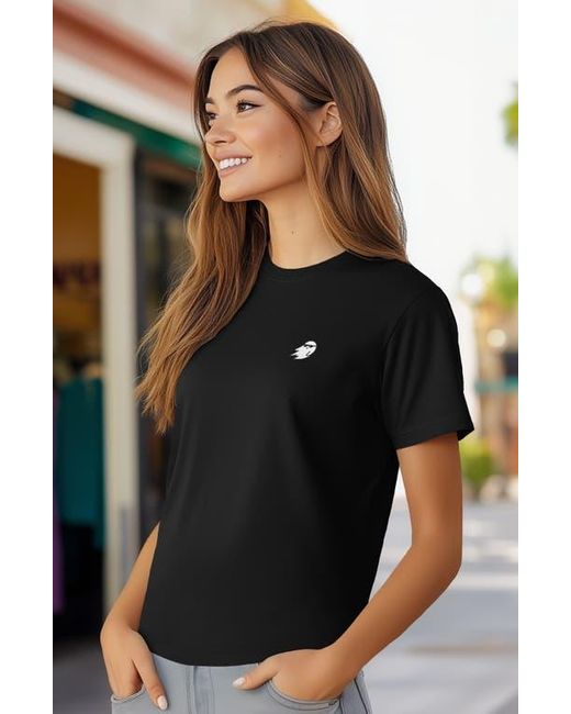 Alix Black Ghost Mode Jersey Relaxed Tee