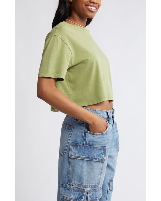 BP. Green Oversize Crop T-shirt
