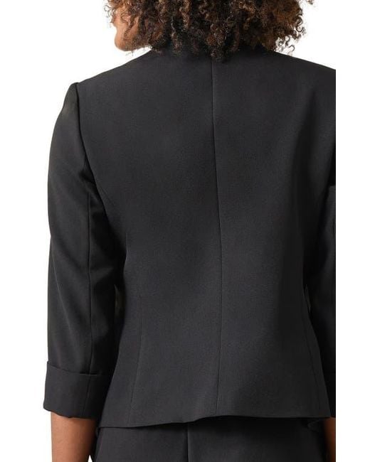 Kasper Black Stretch Crepe Jacket