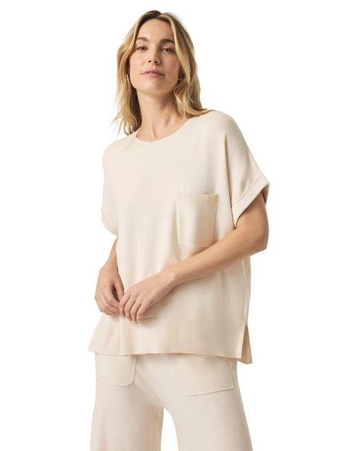 Splendid Natural Veronica Short Sleeve Sweater