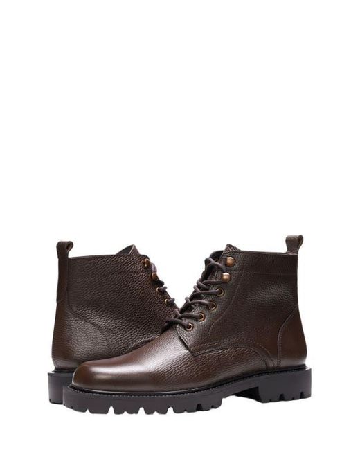 A. Veer Black Robert Lace-Up Boot for men